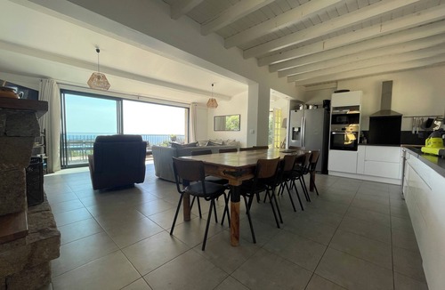 Porto Pollo House | Airconditioned villa for 10 people in maquis with 180° sea view Sea access 600M