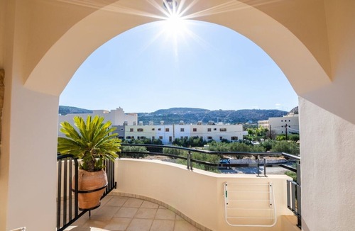 Karpathos Town Apartment | Apartment '2' with Mountain View, Wi-Fi and Air Conditioning