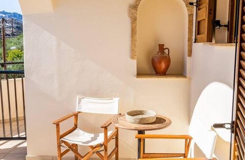 Karpathos Town Apartment | Apartment '2' with Mountain View, Wi-Fi and Air Conditioning
