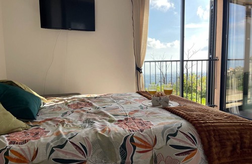 Cervione Apartment | Apartment 'Nucciola' with Sea View, Private Garden, and Air Conditioning