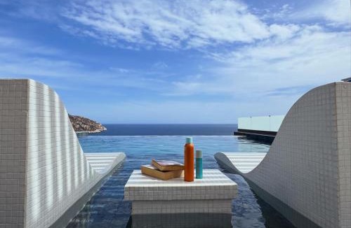 Karpathos Town Villa | Aqua blue villa with private swimming pool