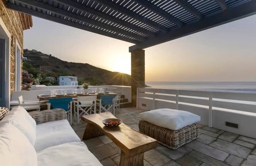 Steniai Villa | Beachfront Andros Retreat | Villa Stenies Thalassa | Private Pool | 4 bedrooms