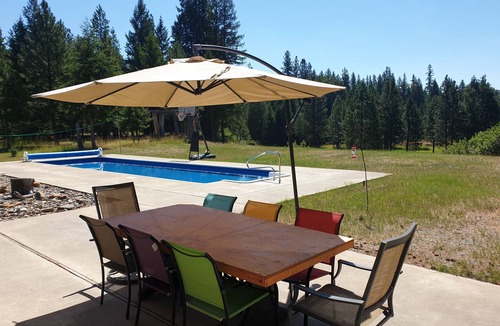 Libby House | Big Loghome With Pool And Mountain View