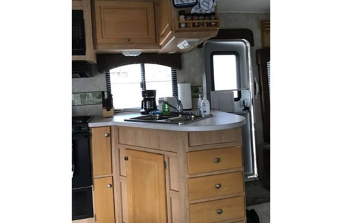 Wilbur Springs House | "Blue Gill Bobber" Roomy Travel Trailer slide out