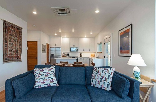 Riverfront House | Bright, airy, contemporary home located in central Missoula with mountain views
