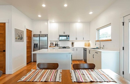 Riverfront House | Bright, airy, contemporary home located in central Missoula with mountain views