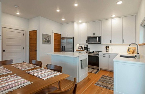 Riverfront House | Bright, airy, contemporary home located in central Missoula with mountain views