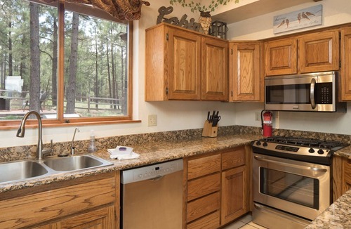 Flagstaff Cabin | Burning Tree Lodge - Forest Views, Fire Pit, AC | Pet and Family Friendly