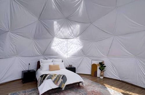 Torrey Cabin | Capitol Reef Glamping Getaway: Beautiful Pet-Friendly Dome near Hanksville, Utah