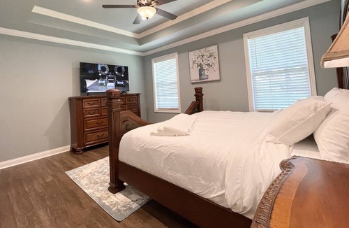 Plum Springs House | Charming 3 Bedroom Home w/ Private Fire Pit