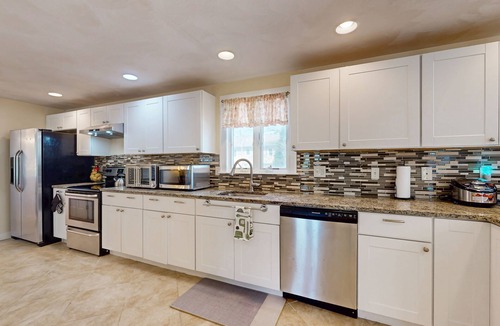 Buzzards Bay House | Charming coastal home with sunny rooms, private backyard, & walk to beach