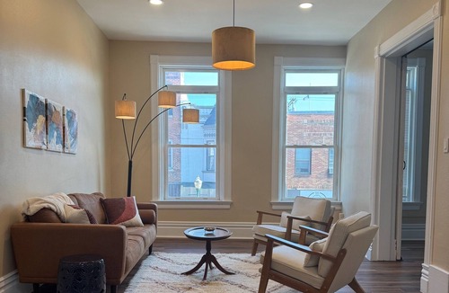 Decorah Apartment | Charming Downtown Apartment with Bluff Views in Historic Decorah.