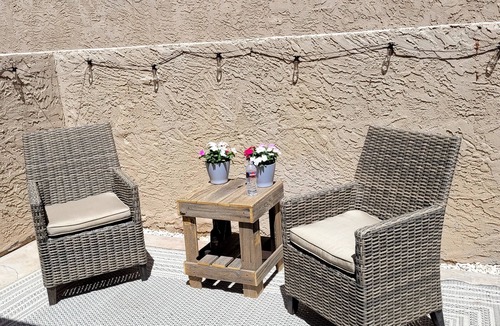 Fountain of the Sun Condo | Charming townhome with 2 bedrooms and 2 baths in a gated 55+ community.