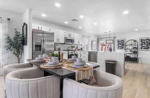 North Las Vegas House | Chill&Play in 6BR Retreat w Pool, Hot Tub & Games!