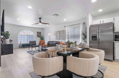 North Las Vegas House | Chill&Play in 6BR Retreat w Pool, Hot Tub & Games!