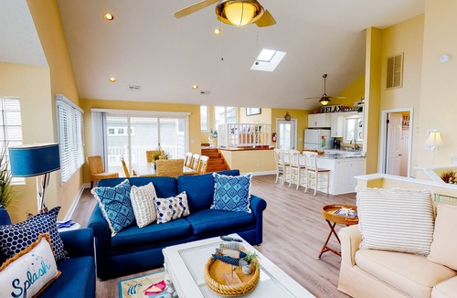 Sandbridge House | Coastal-themed home w/private pool, screened porch, deck, & washer/dryer