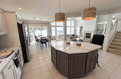 Coldwater House | Coldwater Lakefront Retreat with Gorgeous Water Views and Perfect Sandy Beach!