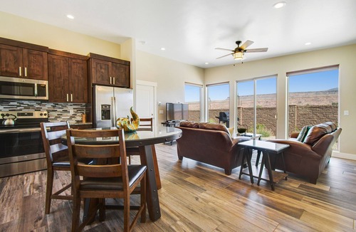 Moab South Valley House | Comfortable Moab condo with patio and views - close to Arches and downtown