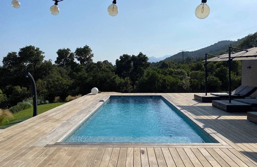 Porto-Vecchio Villa | Contemporary villa-Private heated pool-Games/gym room-Italian shower