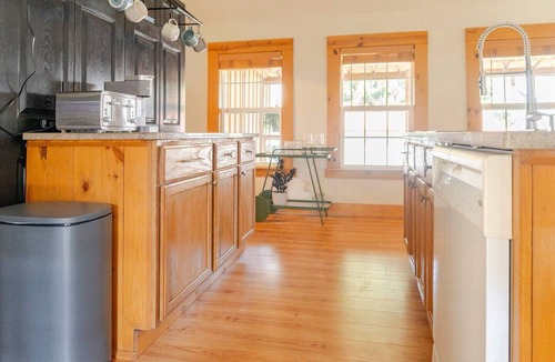 Hillsville Cabin | Cozy creekside cabin w/wraparound covered deck and barrel sauna