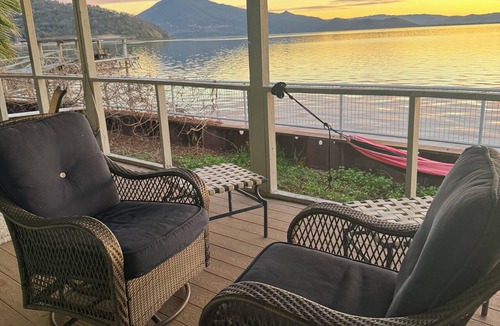 Lucerne House | Cozy Lakefront Home with Amazing Lake Views from Huge Back Deck