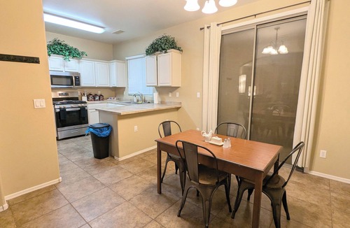 Bell West Ranch House | Cozy Surprise Desert Oasis Kitchen & 4 Bedrooms w/AC. Group & Pet-Friendly!