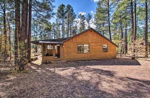 Pinetop-Lakeside House | Deck & Grill: Pet-Friendly Lakeside Cabin
