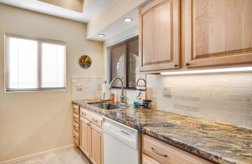 Skyline Bel Air Estates Condo | Dog-friendly, ground-floor condo with mountain view, fireplace, pool & hot tub
