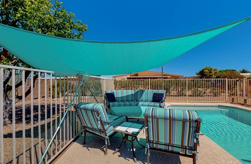 Sun City House | Dog-friendly home with private pool, yoga studio, fitness room & great patio
