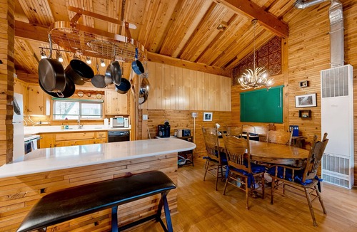 Munds Park House | Dog-friendly rustic retreat with enclosed yard, grill, wood stove, games, & W/D