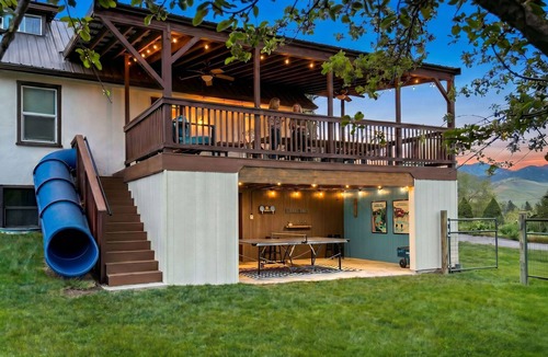 Lava Hot Springs House | Downtown Lava - Views, Huge Yard, Slide, Games!