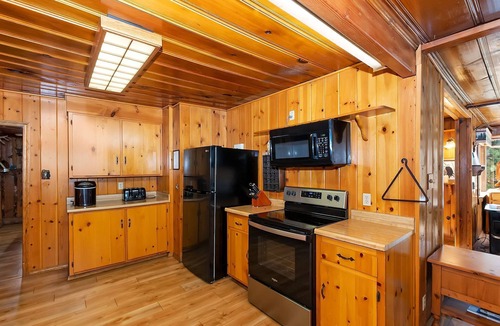 Fawnskin Cabin | Eagles Nest North: Lake Views! Hot Tub! Internet! Cable TV! Historic Features! Huge Deck!