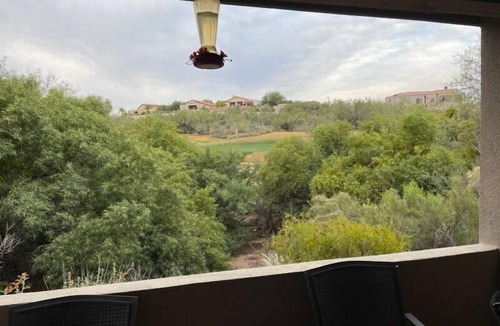 Tucson Condo | Enjoy this First Floor with Great Golf Course View and an extended patio