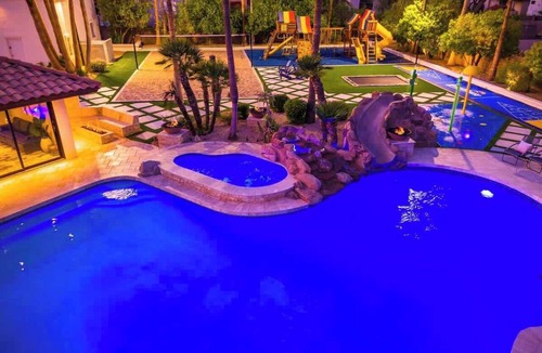 Saddleback Hills Villa | Epic $3M Estate | Waterslide +Golf + Indoor Bball