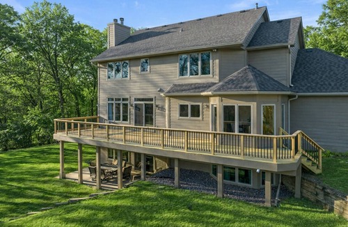 Grimes House | Expansive 7-acre private estate with hot tub, pond, and curated gathering spaces. Designed for elevated group stays with comfort and privacy.