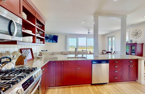 Myrtle Grove House | Fantastic Water Views, Pool, Hot Tub, Outdoor Kitchen, Fishing Dock, Waterfront Updated Home, DogsOK