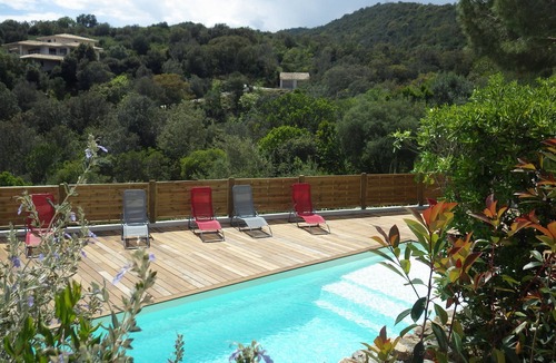 Favone Apartment | Faounzina villa n ° 1 for 2 people, barbecue terrace, shared swimming pool