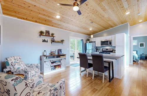 Carson Cabin | Fire Pit & Mtn Views! Cabin, Steps to Wind River