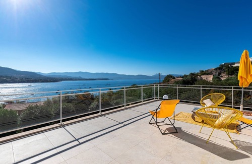 Coggia Apartment | Flat by the seaside, large view on the Sagone bay, beach 6 minutes walking
