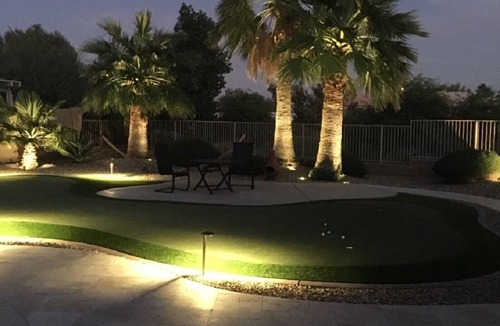 Coyote Lakes House | Get away to sunshine! Home to rent with pool jacussi in backyard on golf course
