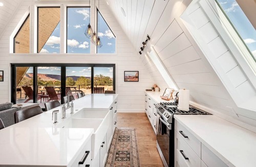 Torrey Cabin | Gorgeous A-frame Settled in the Middle of the Desert inTorrey, Utah