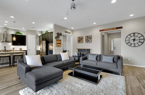 Starr Ridge House | Gorgeous custom home with spa, heated pool, outdoor kitchen and game room!