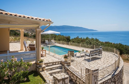 Agia Efimia Villa | Gorgeous villa with sea view privacy and walking distance from the village.