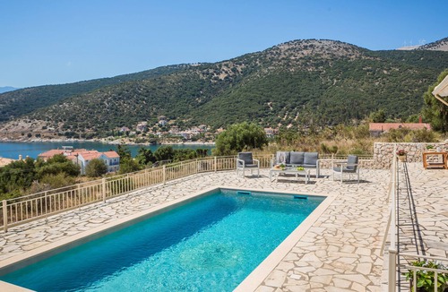 Agia Efimia Villa | Gorgeous villa with sea view privacy and walking distance from the village.