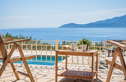 Agia Efimia Villa | Gorgeous villa with sea view privacy and walking distance from the village.