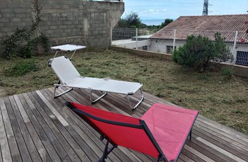 Furiani Apartment | Haute-Corse Bas de villa , 2 chambres de 70 m2 , vue mer , jardin et terrasse