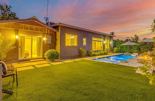 Park Scottsdale One House | Heated Pool Chic Furniture Modern 4BD Hot Tub