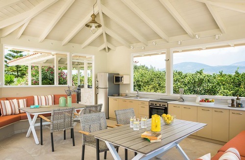 Leivathos Villa | Hidden Gem Estate Kefalonia-Sleeps10| Luxury villa pool sea & mountain views