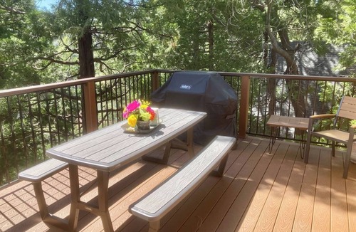 Lake Arrowhead House | Honey Pine Lodge. Cozy cabin in Lake Arrowhead. Two dogs welcome.