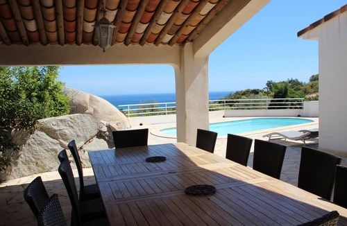 Pinarellu Villa | House with swimming pool 2/12 pers Sea and mountain view. Tennis in 500m
